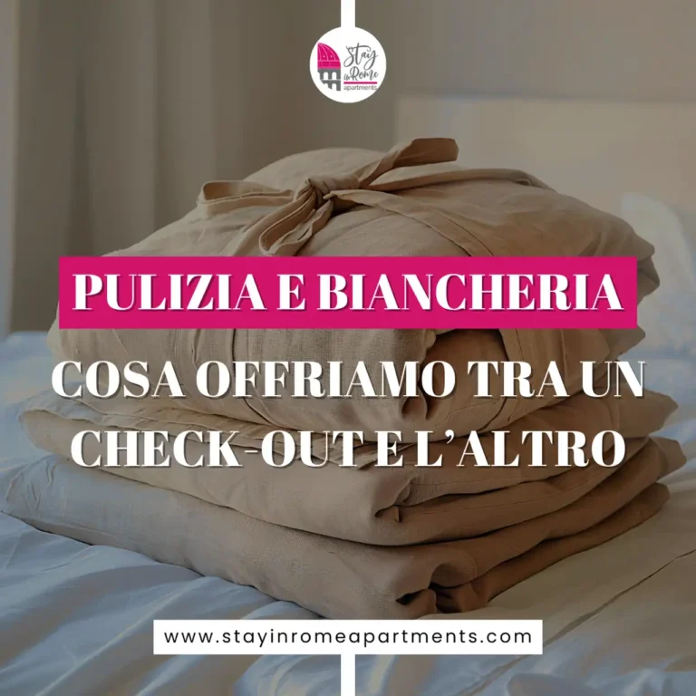 pulizia e biancheria tra check-out